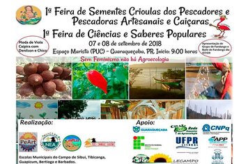 Feira de Sementes Crioulas dos Pescadores e Pescadoras artesanais e Caiçaras