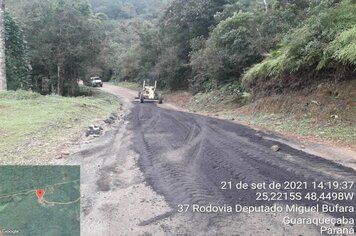 PR-405 recebe manutenção após inúmeras cobranças feitas pela prefeitura de Guaraqueçaba, câmara e sociedade civil