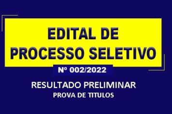 EDITAL DE PROCESSO SELETIVO PÚBLICO SIMPLIFICADO Nº 002/2022