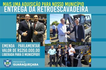 Guaraqueçaba Recebe Retroescavadeira Hidráulica Nova