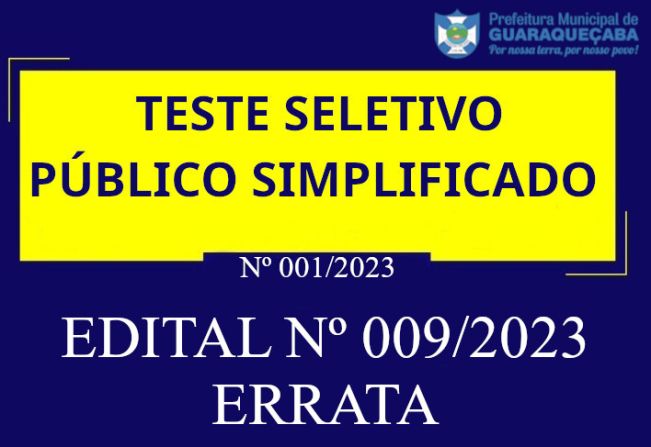 EDITAL Nº 009/2023