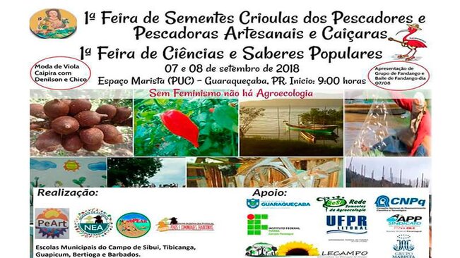 Feira de Sementes Crioulas dos Pescadores e Pescadoras artesanais e Caiçaras