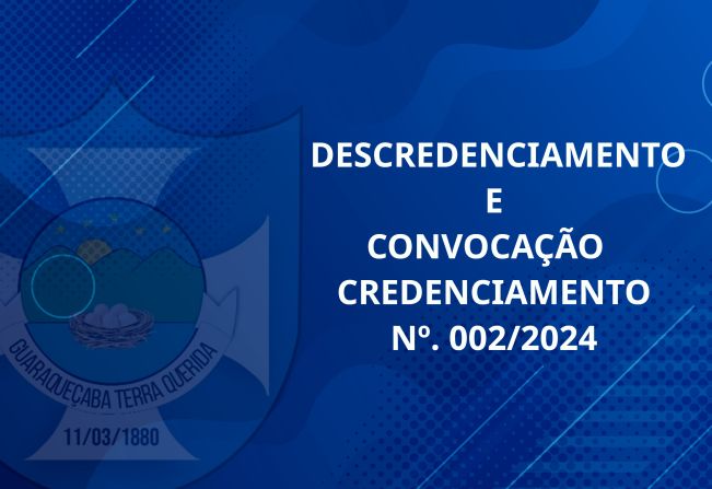 DESCREDENCIAMENTO E CONVOCAÇÃO   02/05/2024