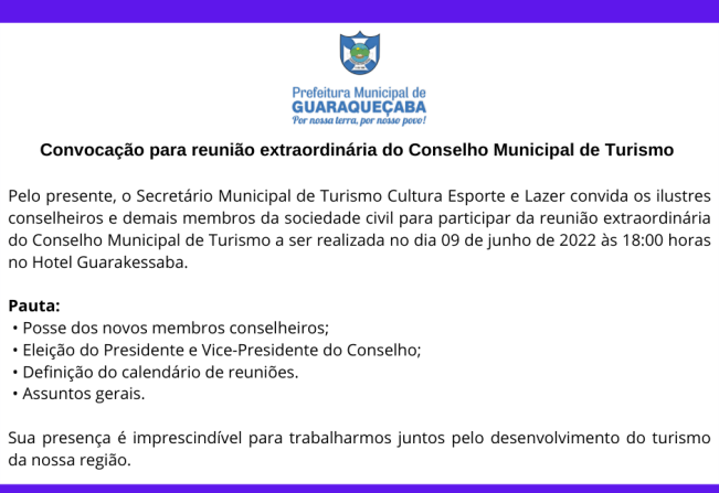 Comtur - Conselho de Turismo