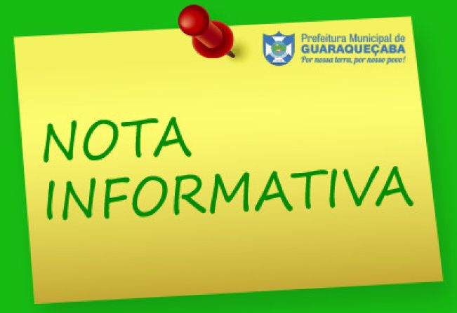 NOTA INFORMATIVA CREDENCIAMENTO