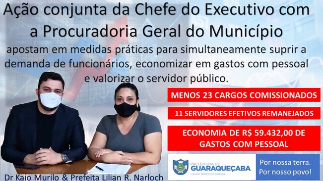 PREFEITURA DE GUARAQUEÇABA EXTINGUE 23 CARGOS COMISSIONADOS CRIADOS EM GESTÕES ANTERIORES, GERANDO ECONOMIA AOS COFRES DO MUNICÍPIO