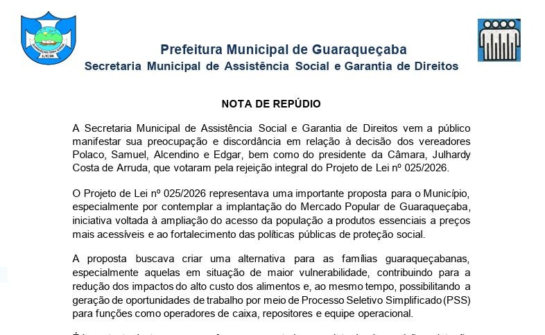 Nota de repúdio