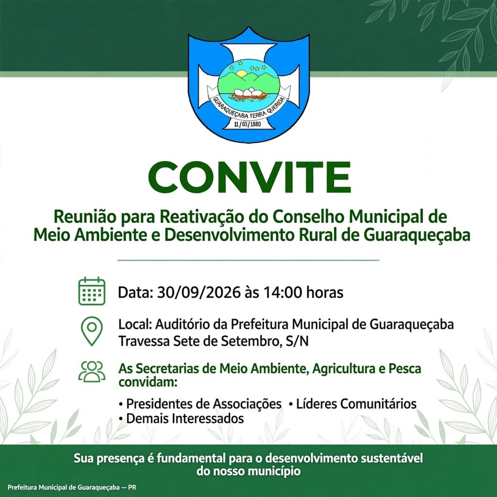 Convite Reunião Comandrus